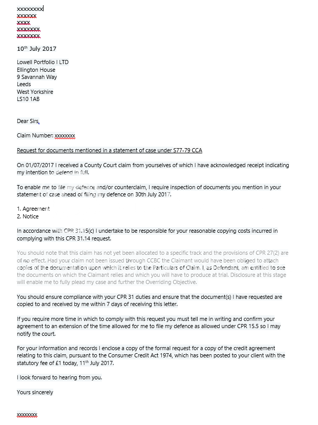 County Court Letter from Lowell Portfolio addressed to maiden name